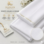 White Wash n Wear Fabric